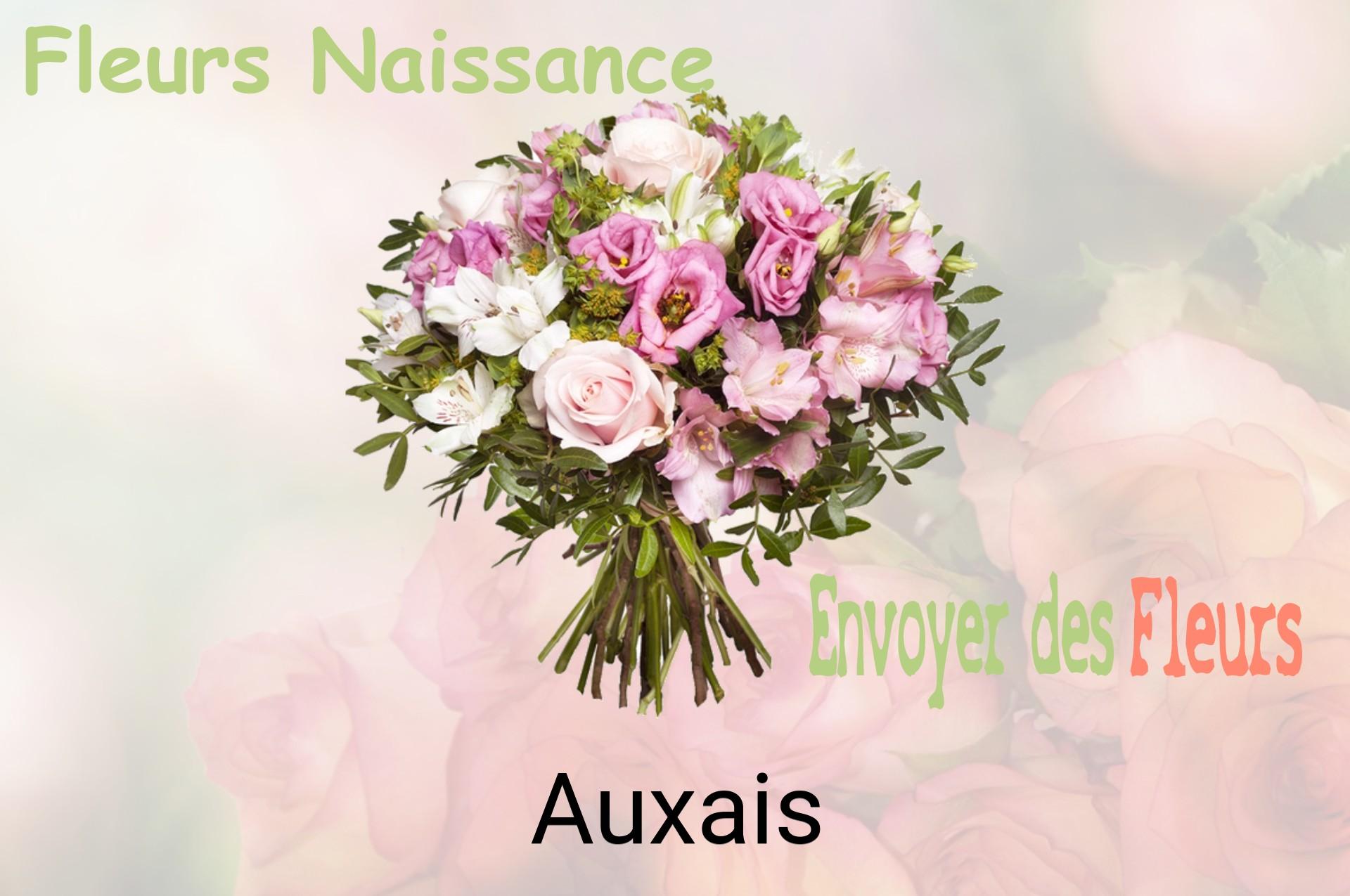 Bouquet de fleurs de naissance livré à Auxais